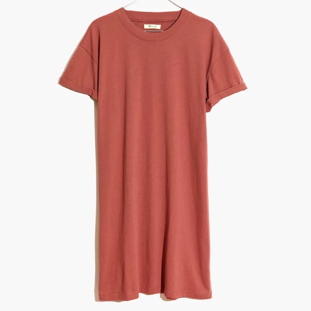Madewell Tee Dress in Autumn Berry